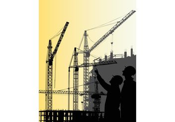 Construction Crane Graphics - Kostenloses vector #158553